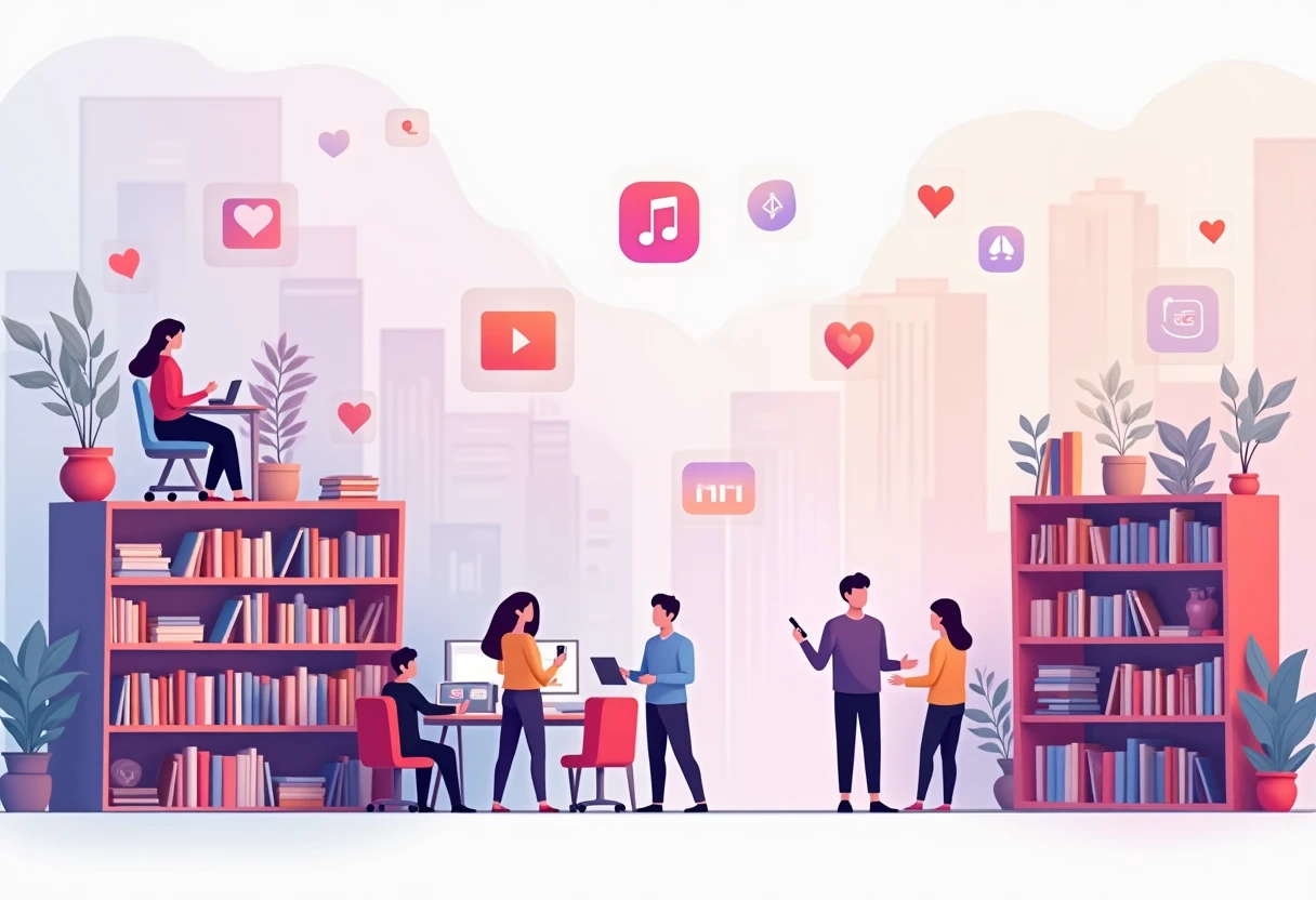 Popular dating apps in action