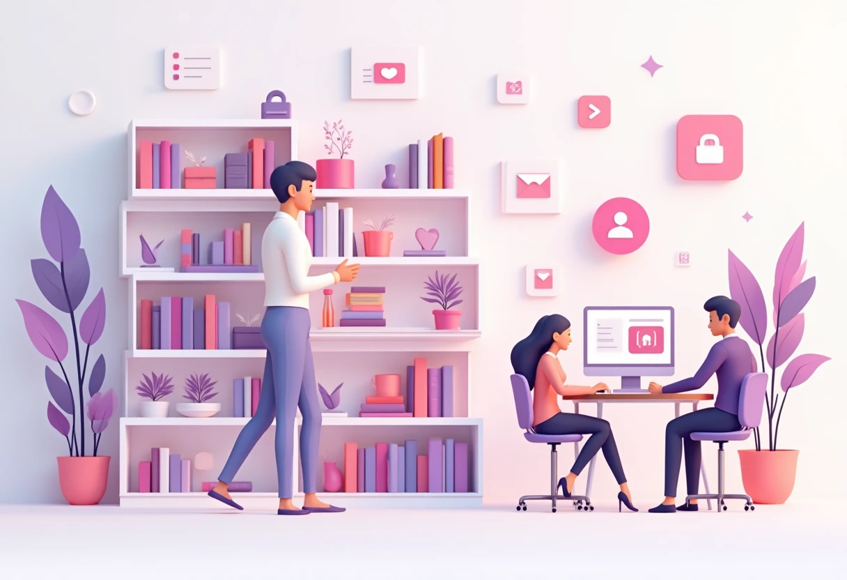 Ilustração de aplicativos de monitoramento