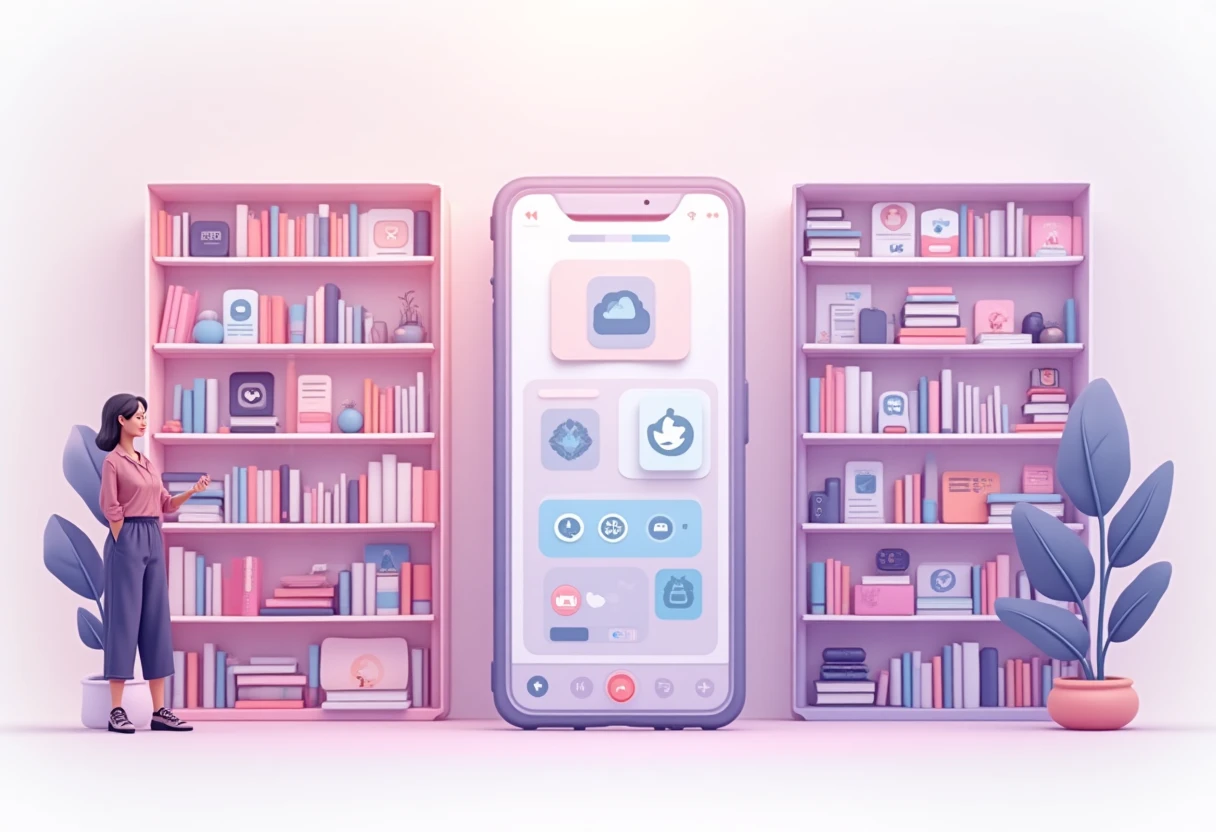 Icônes d'applications flottant