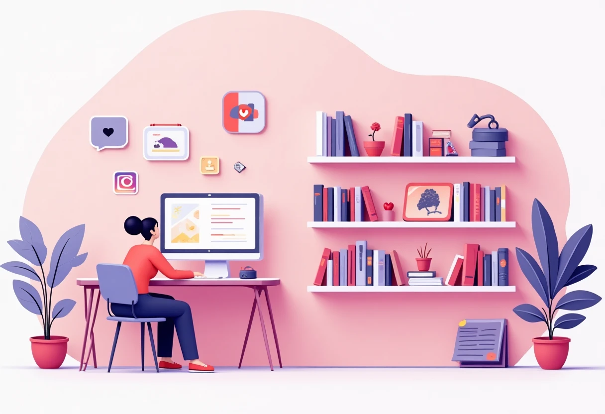 Variety of dating app icons on a shelf
